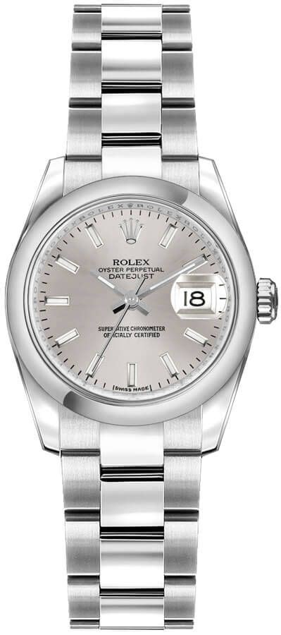 rolex referenza 179160|Rolex Datejust 26 179160 Silver Stick Dial Women's .